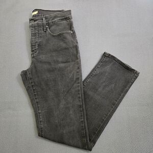 Levi’s 314 Women 30 Jeans Black Shaping Straight Leg 30x32 Zipper Fly Black Tab